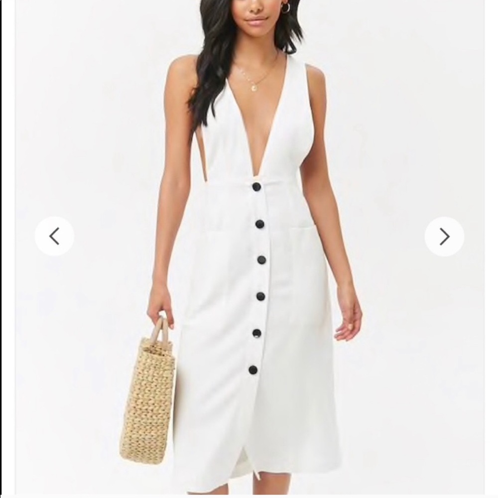 White Button Up Dress